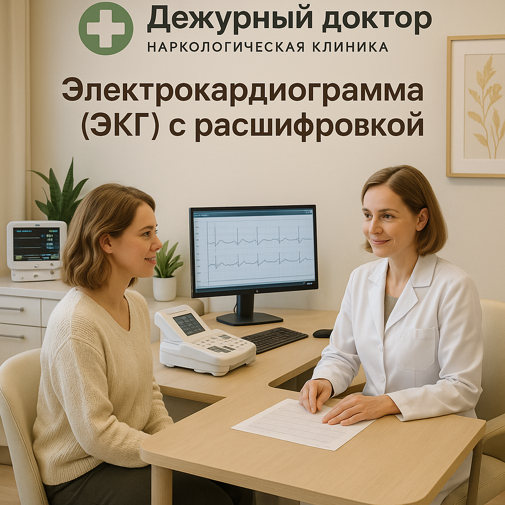 Электрокардиограмма (ЭКГ) с расшифровкой